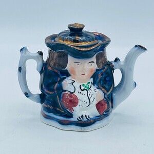 Vintage Allertons Miniature Toby Lustreware Teapot Made in England